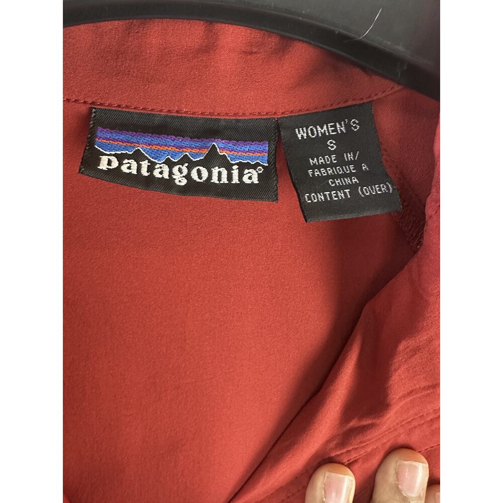 Patagonia 02 Vtg Y2k Stretch Velocity Shell Jacket Full Zip Red Women's Small - Picture 5 of 16